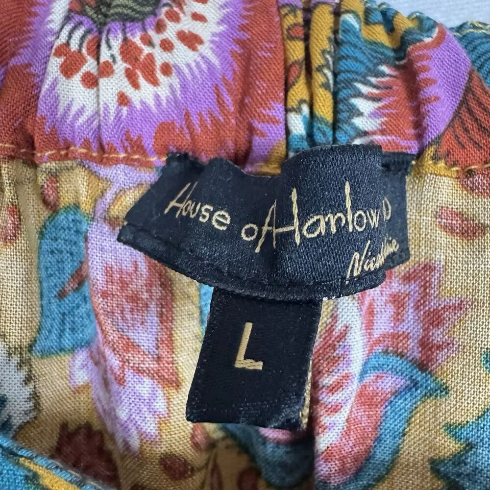 House of Harlow 1960 Flutter Sleeve Floral Midi Dress In Jackie Mustard Print L - Picture 2 of 13